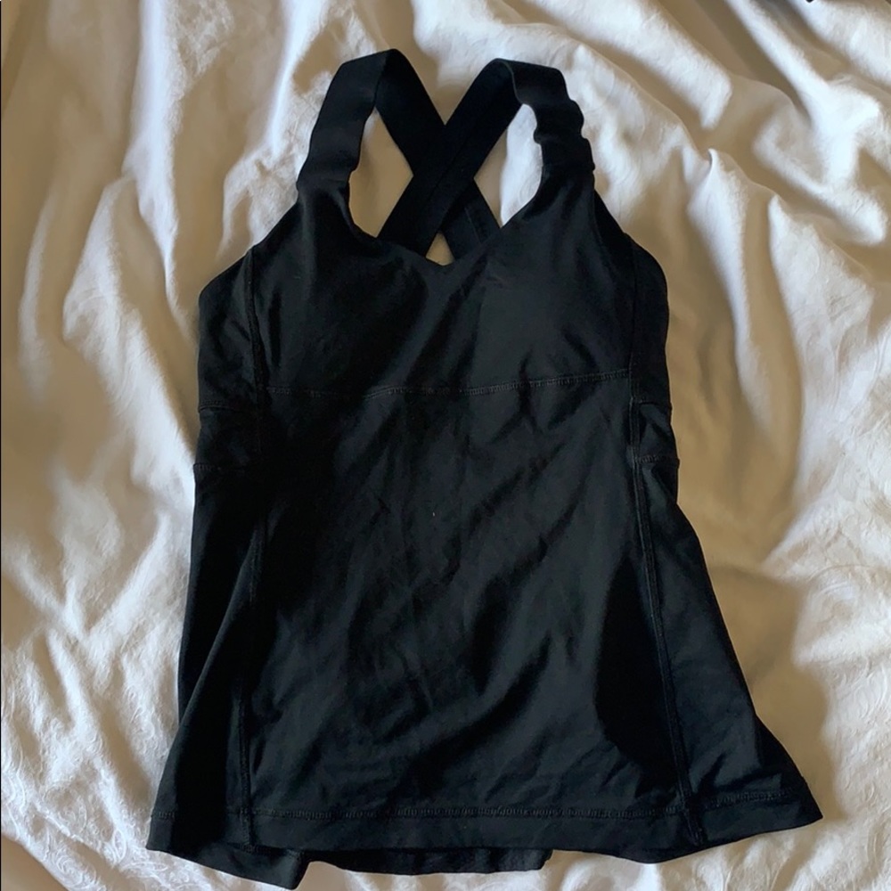 Black Lululemon tank top
